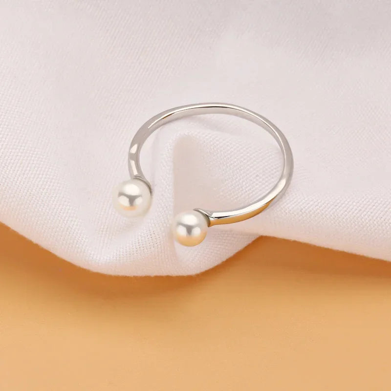 Sweet Freshwater Pearl Opening Ring DA28