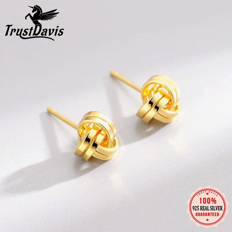 Shiny Geometric Stud Earrings Gift Jewelry DS4417