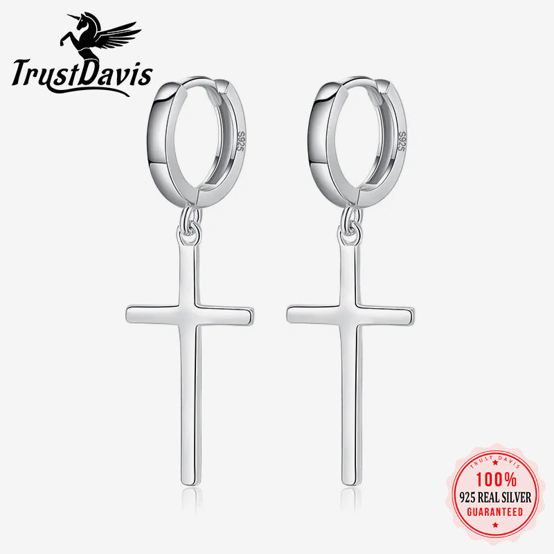 Fashion Personality Cross Hoop Earring H070