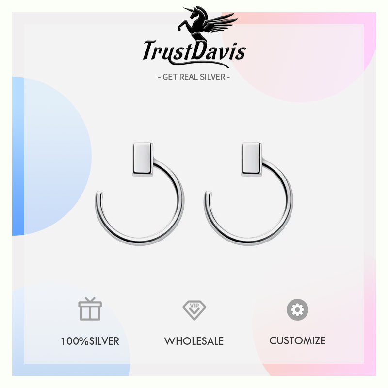 Fashion Sweet Mini Square Charm Stud Earrings DA2019