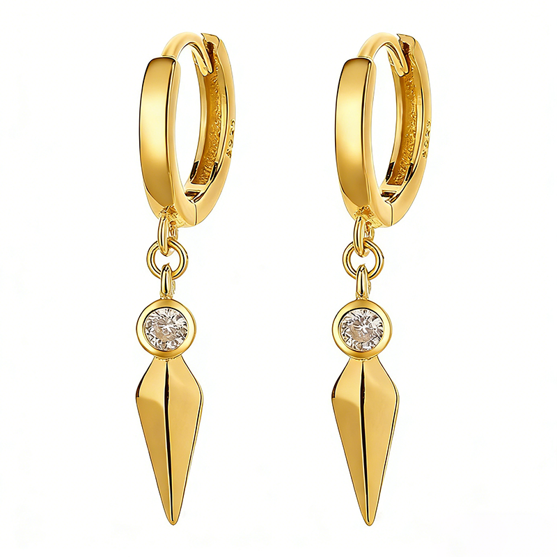 Conical Zircon Earrings DS4818