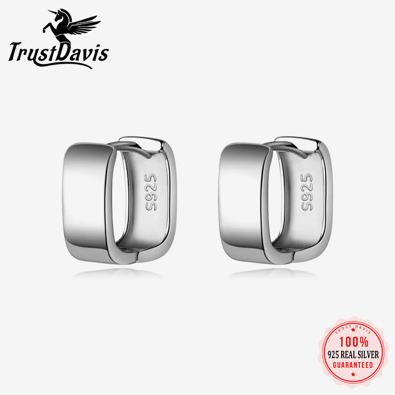 Fashion Smooth Surface Geometry Charm Hoop Earrings DA0048