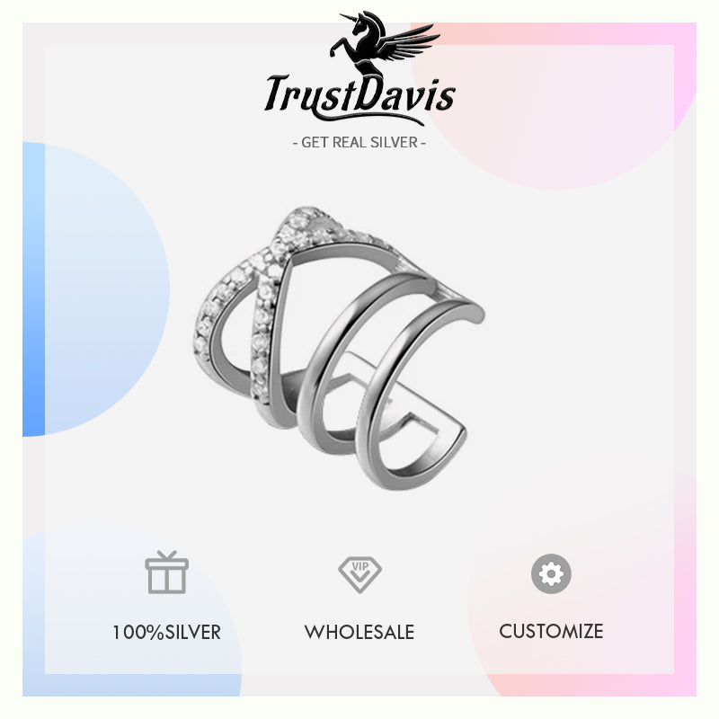 Clip Earrings For Women Dazzling Zircon Earring DA2820