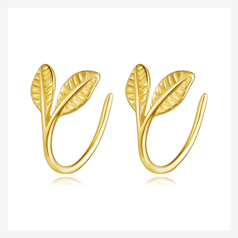 Sweet Leaf Chic Branch Stud Earrings DA2642