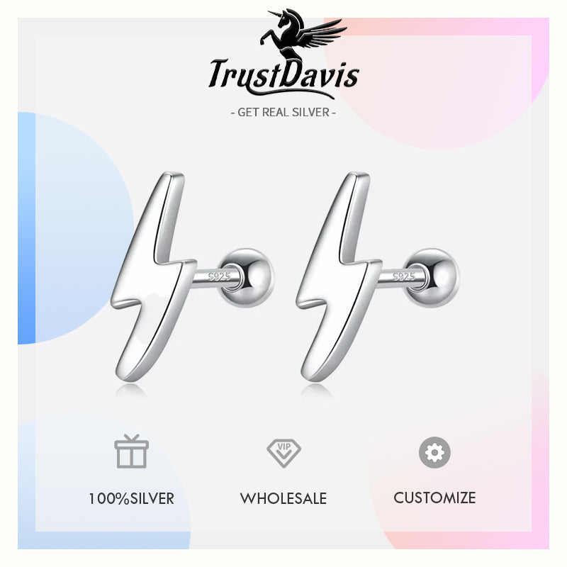 Fashion Sweet Lightning Screw Stud Earrings DB077