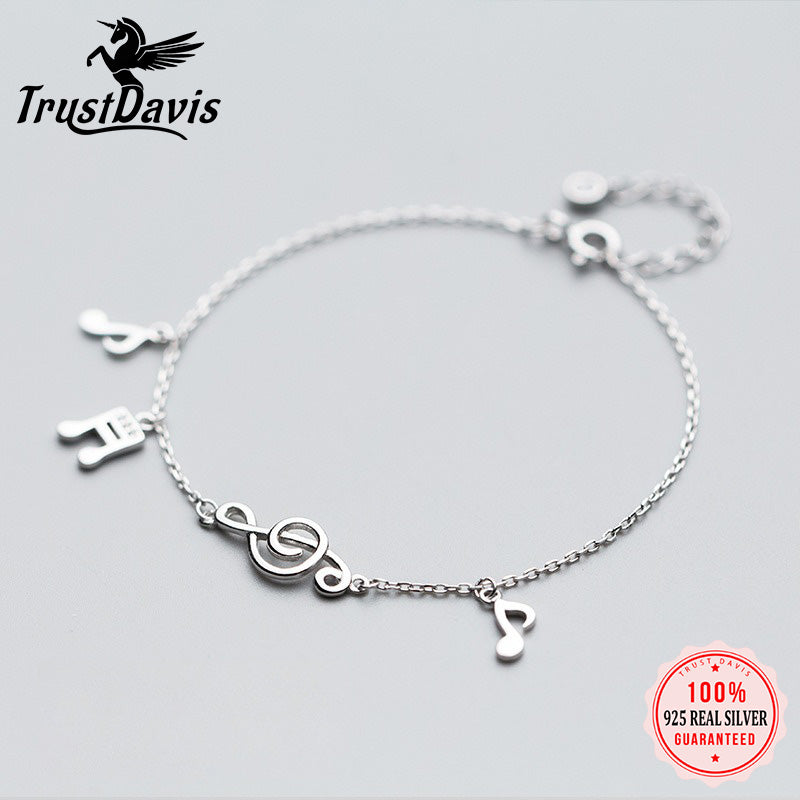 Simple Sweet Musical Note Bracelet for Women Girls Jewelry Gift DS4315