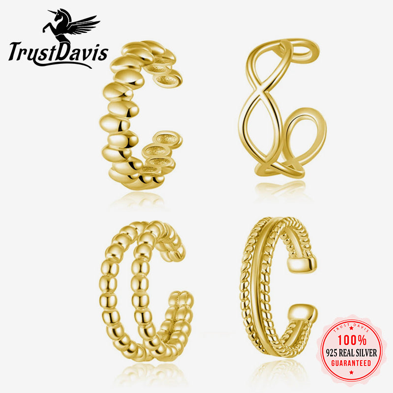 Personality Geometry Clip Earrings DS4387