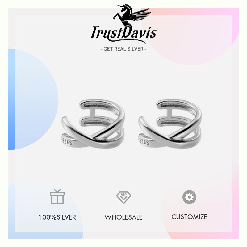 Fashion Cross Clip on Earrings Ear Cuff DA295