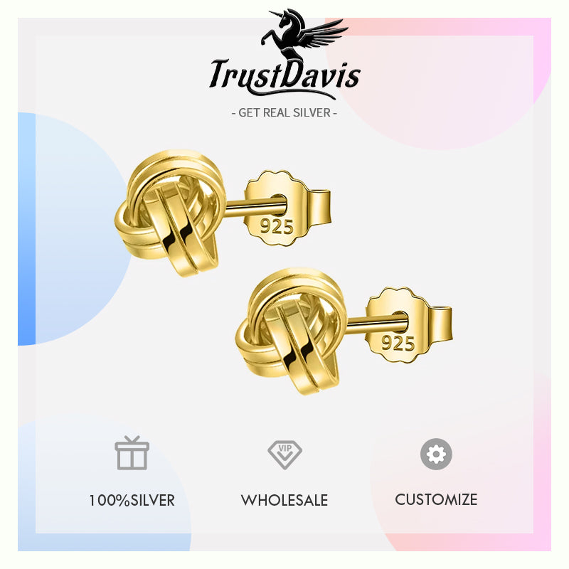 Shiny Geometric Stud Earrings Gift Jewelry DS4417