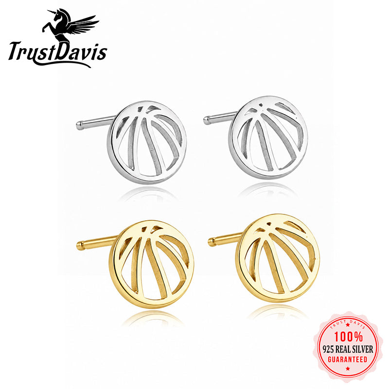 Basketball Openwork Stud Earrings DS4925