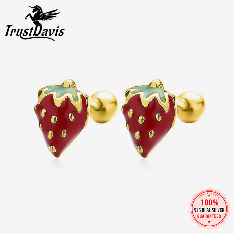 Lovely Strawberry Stud Earrings DS3450