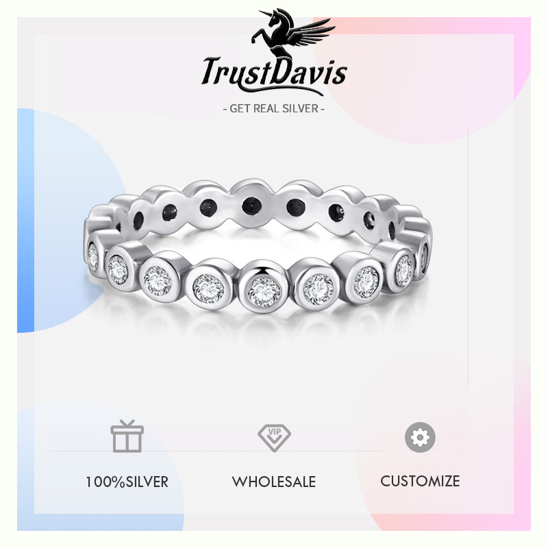 Sweet Simple Colour Shiny CZ Charm Finger Ring DA2264