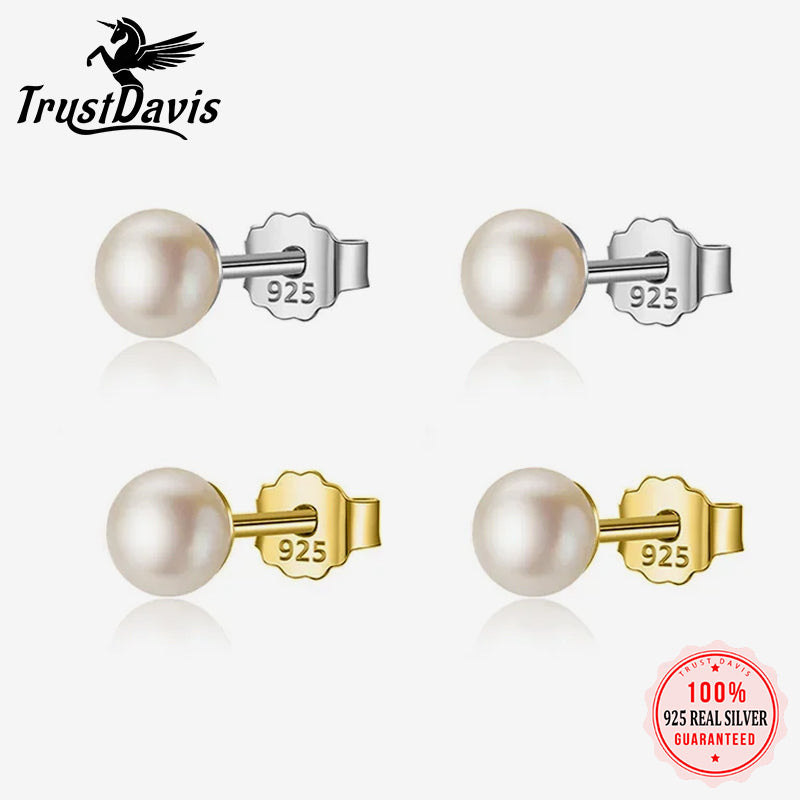 Sweet Freshwater Pearl Stud Earrings DA2989