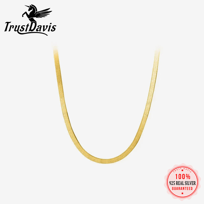 Simple Snake Chain Clavicle Charming Necklace DB1268