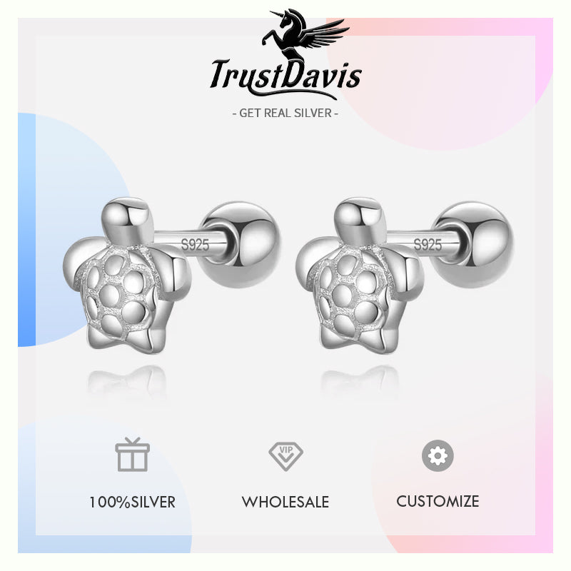 Sweet Animal Sea Turtles Screw Stud Earrings DA3150