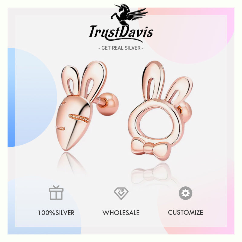 Sweet Rabbit Radish Screw Stud Earrings DG0160