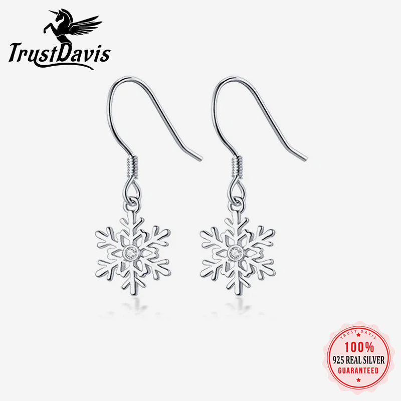 Winter Snowflakes Charm Dangle Earrings DA01-9