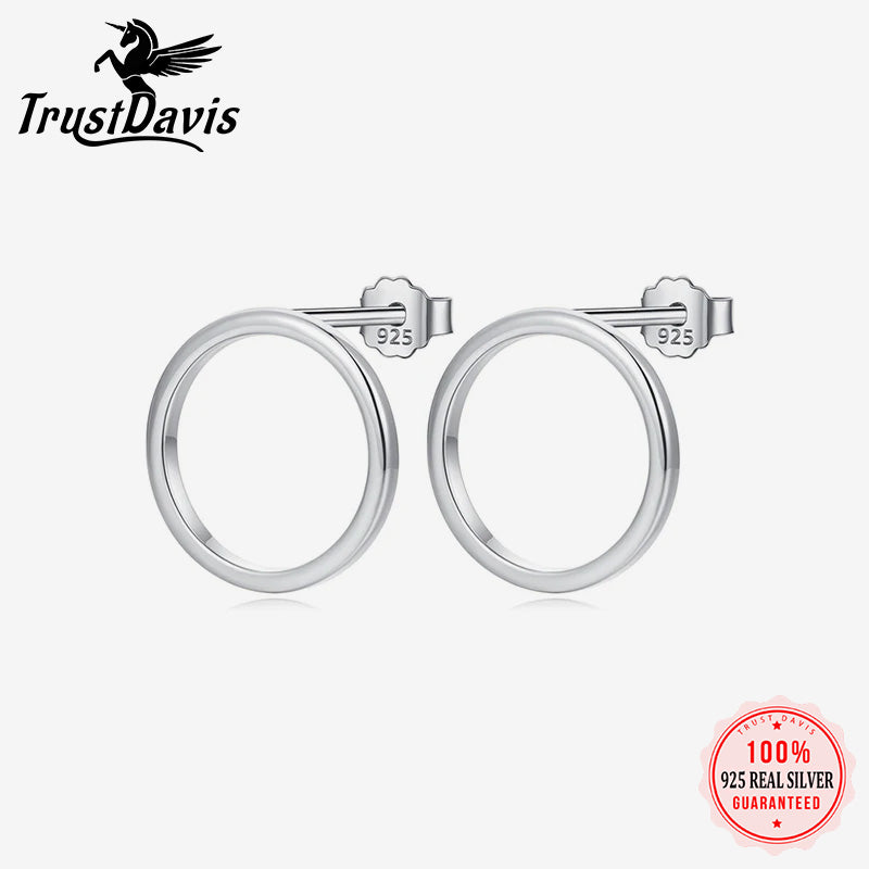 Sweet Hollow Round Stud Earrings DA1093