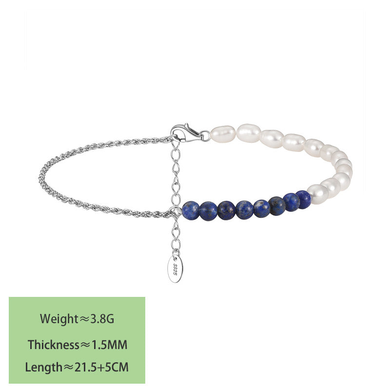 S925 sterling silver necklace twist rope clavicle chain DC28