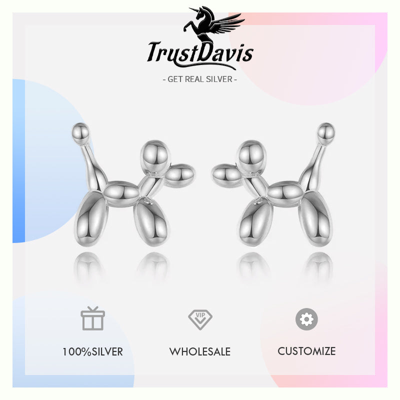 Fashion Animal Balloon Dog Stud Earrings DA2606