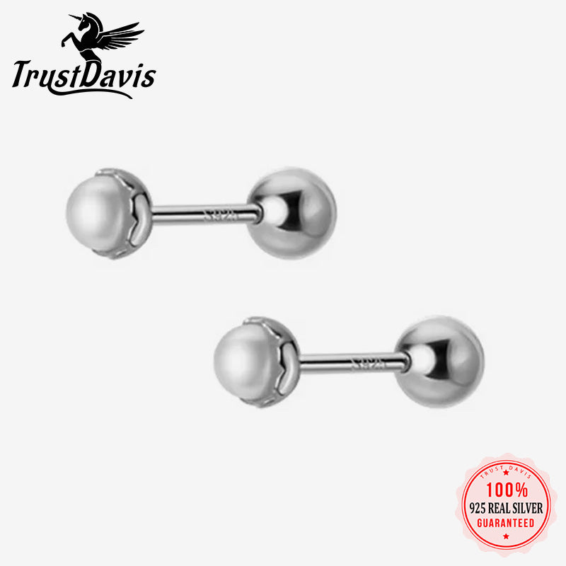 Freshwater Pearl Screw Stud Earring DA282