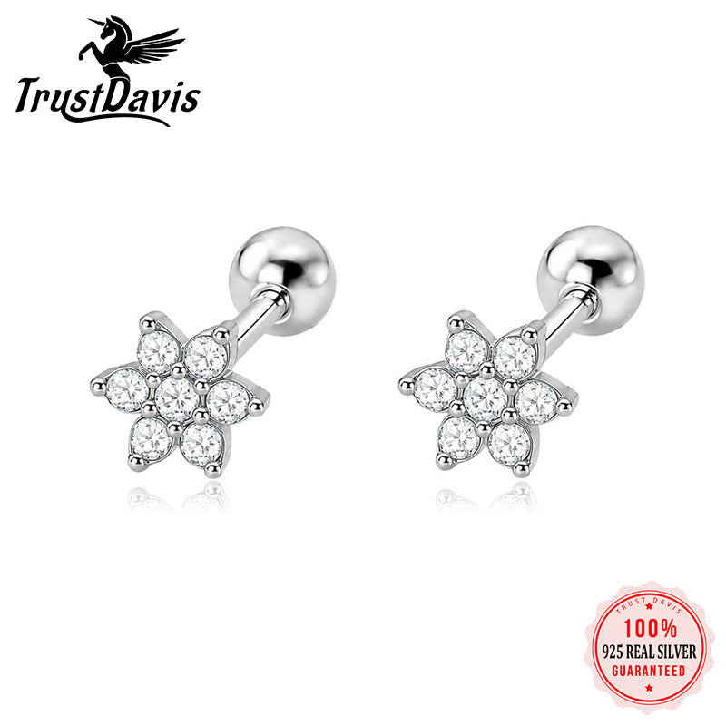 Flower Zircon Stud Earring DS4902