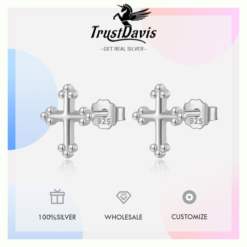 Tiny Cross Stud Earrings DS4292