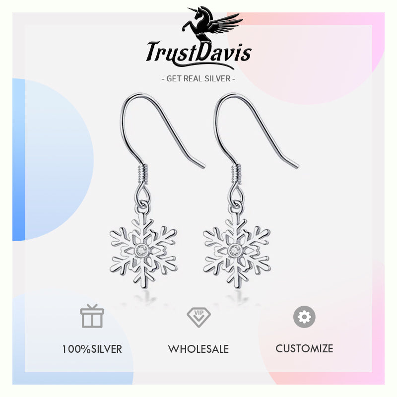 Winter Snowflakes Charm Dangle Earrings DA01-9