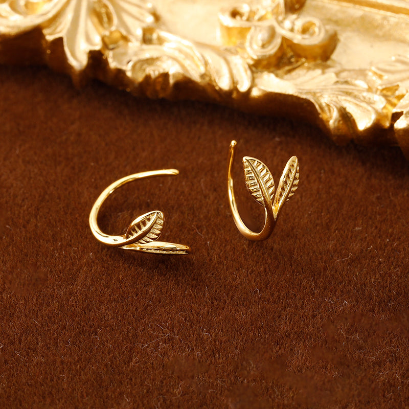 Sweet Leaf Chic Branch Stud Earrings DA2642