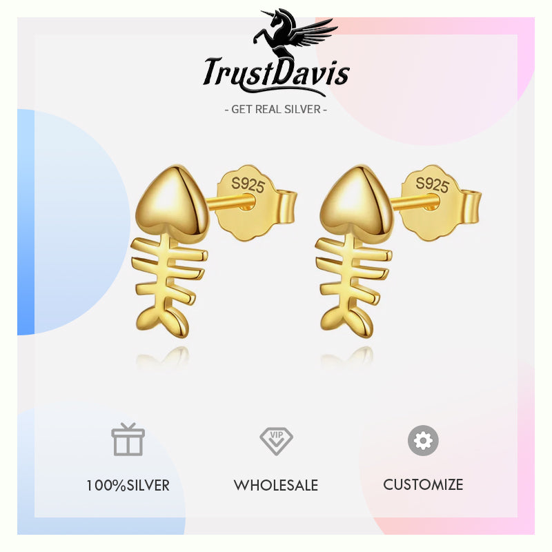 Cute Mini Fish Stud Earrings DA2990