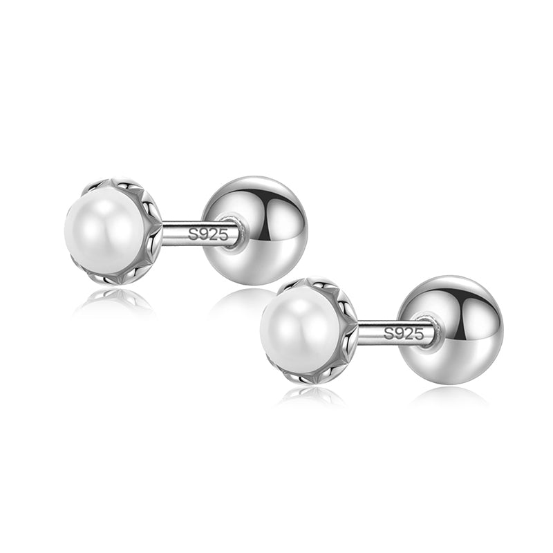 Freshwater Pearl Screw Stud Earring DA282