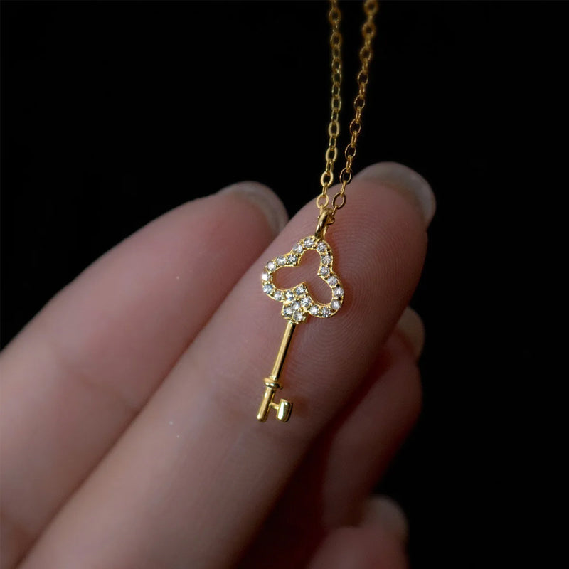 Clavicle Necklaces Minimalist Key DS4085