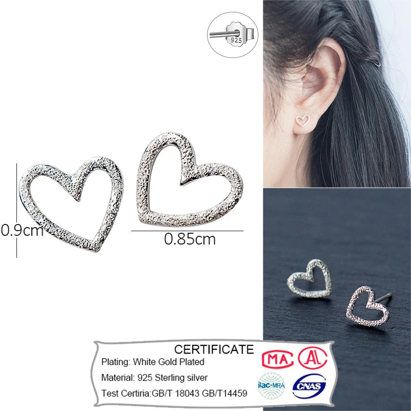 Heart Stud Earrings DS196