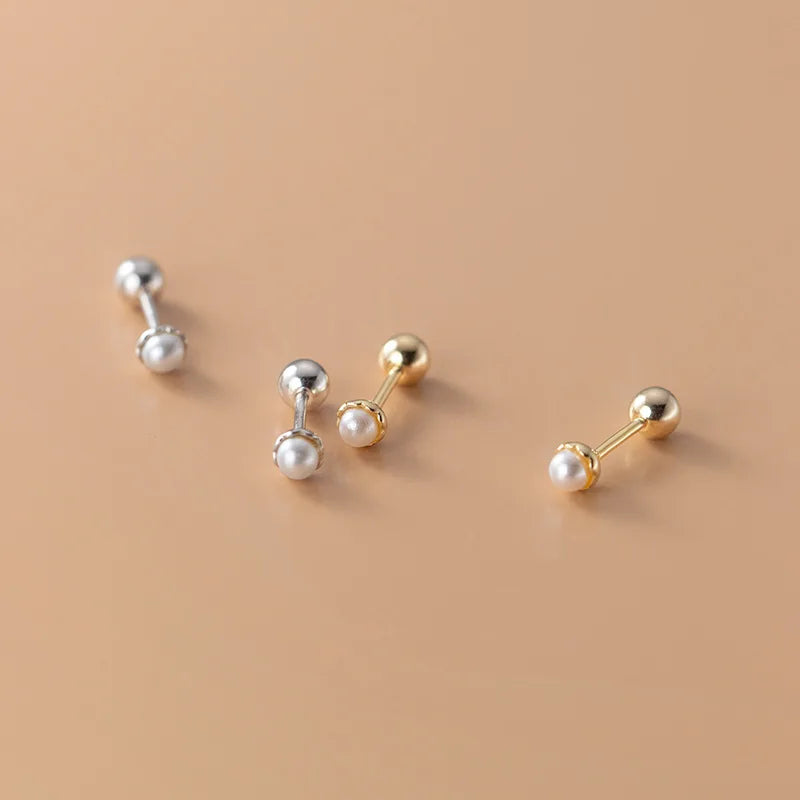 Freshwater Pearl Screw Stud Earring DA282