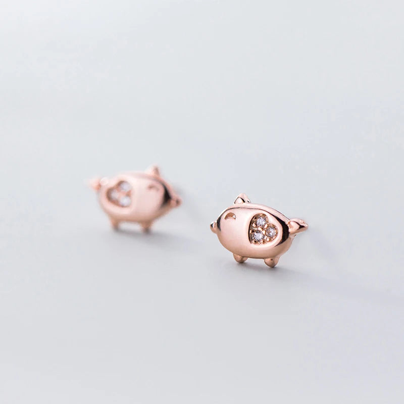 Fashion Animal Pig Stud Earrings DA90