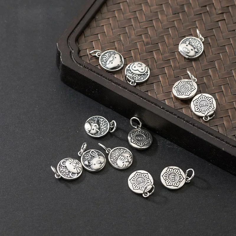 12 Sign Zodiac Pendant Handmade DIY Necklace Accessories Jewelry DZ813