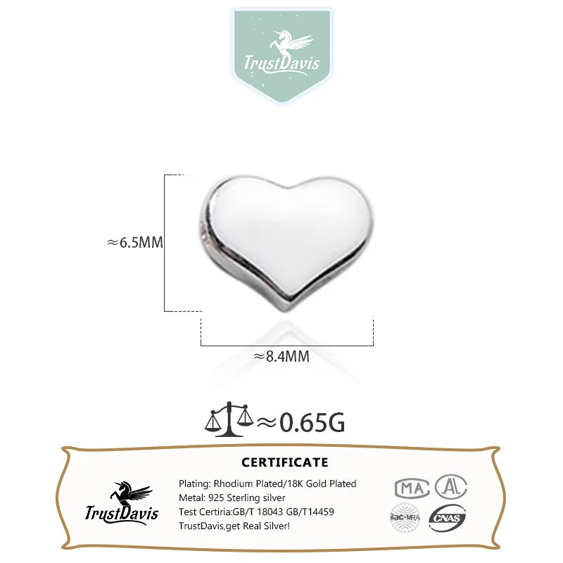 Fashion Sweet Heart Glossy Beads DZ1770