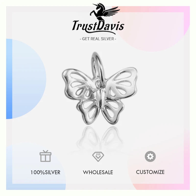 Fashion Cute Butterfly Charm Pendant DZ1778