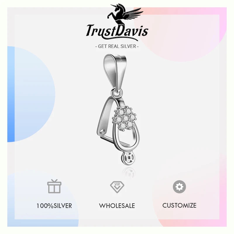 Openwork Flowers Pendants Clip Handmade DZ1157