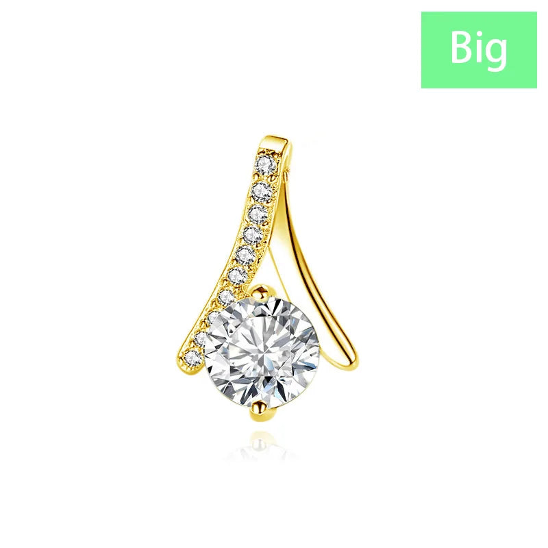 Fashion Simple Teardrop Shape Zirconia Pendant Handmade DZ1753