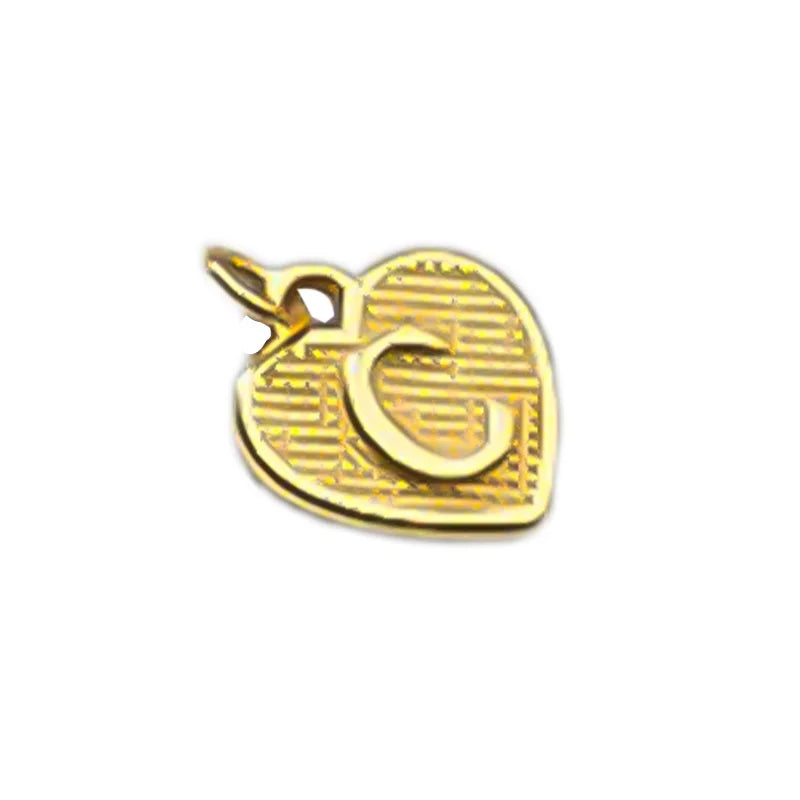 TrustDavis Real 925 Sterling Silver Name Necklace 26 Heart DIY Accessories Pendant for Women Wedding Clavicle Jewelry DZ1795