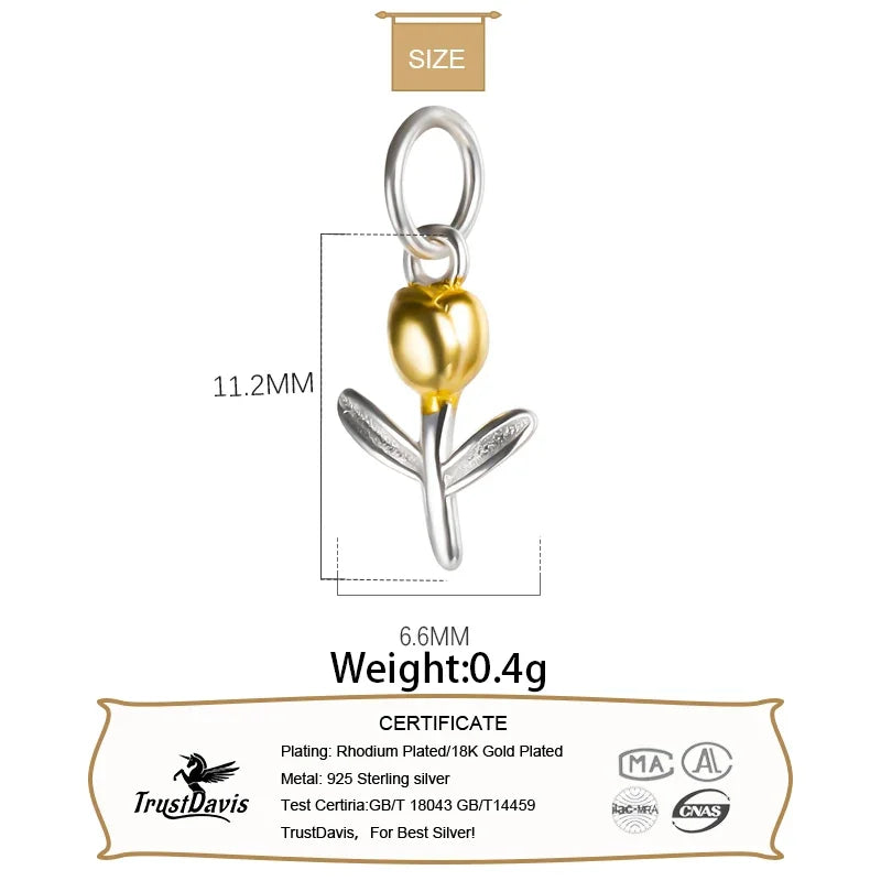 Flower Pendant DIY Necklace Bracelet Accessories HY559
