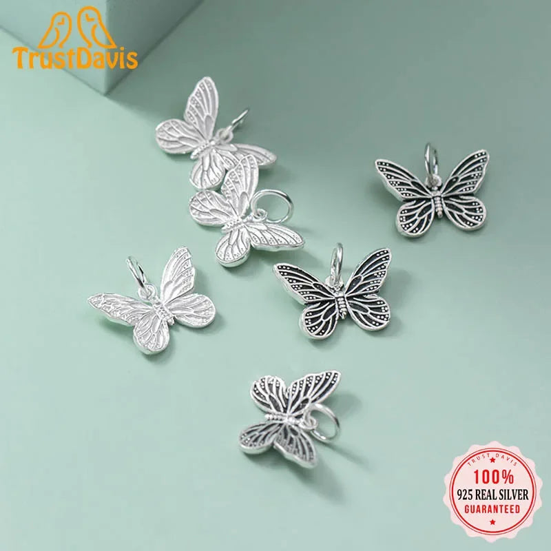 Butterfly Charm Pendant Handmade DIY Accessories DZ115