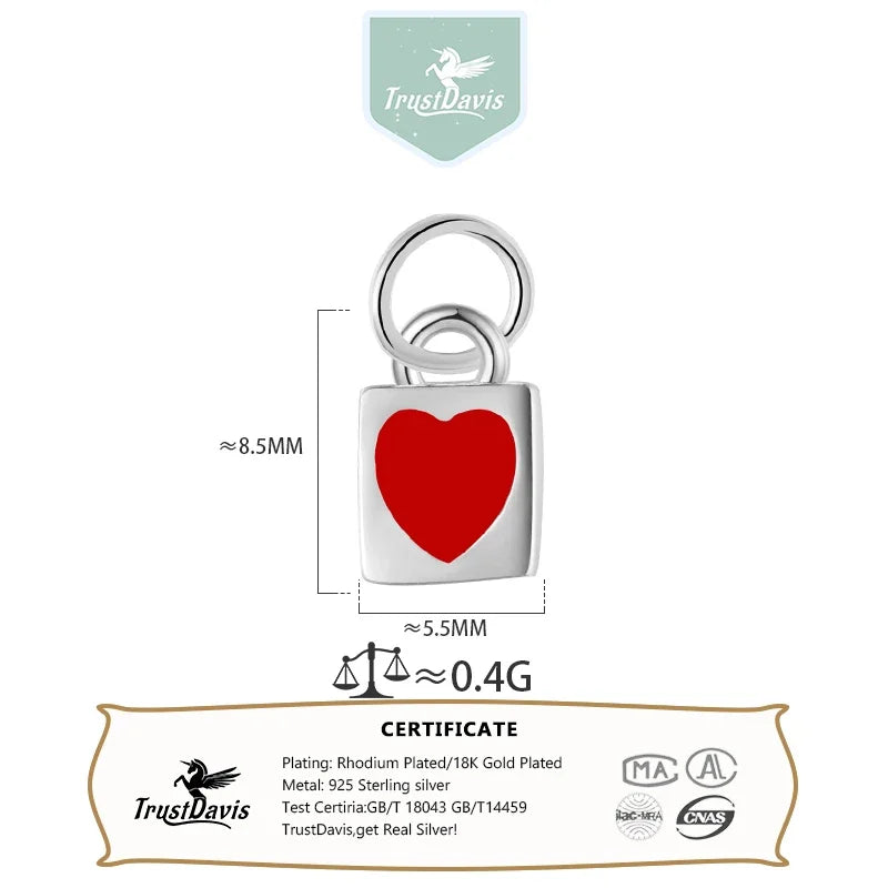 Square Heart  Pendant  DZ877