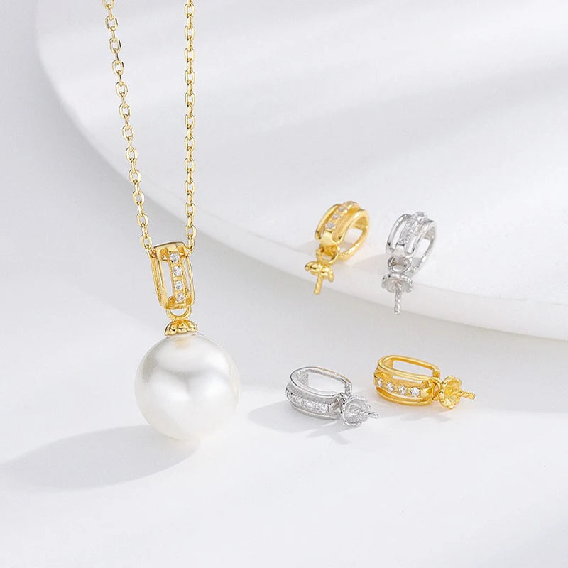 Fashion Geometric Pearl Jade Pendant DZ1831