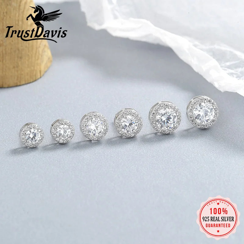 Round 7/8/9mm Stud Earrings  DS4773