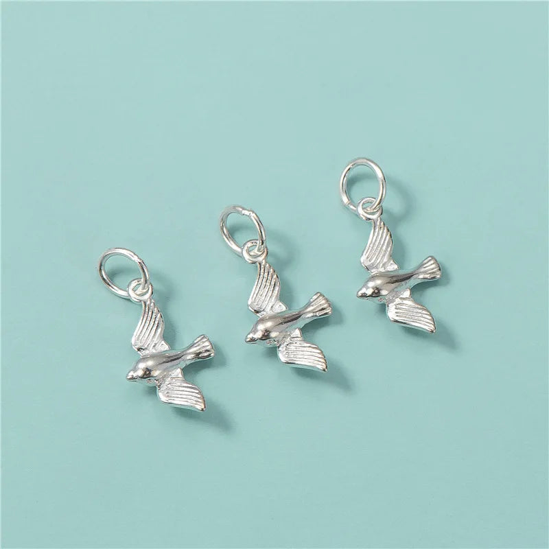 Animal Swallow Charm Pendant DIY Accessories Jewelry HY430