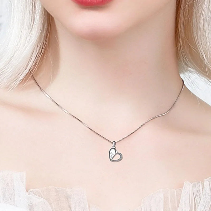 Heart-shaped Envelope Silver Pendant DZ1906