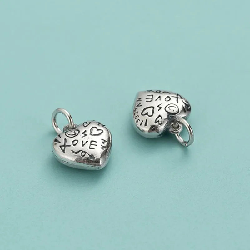 Retro Romantic Heart Smiley Pendant DZ1928