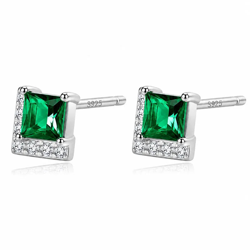 Fashion and Exquisite Square Zircon Stud Earrings DS4938